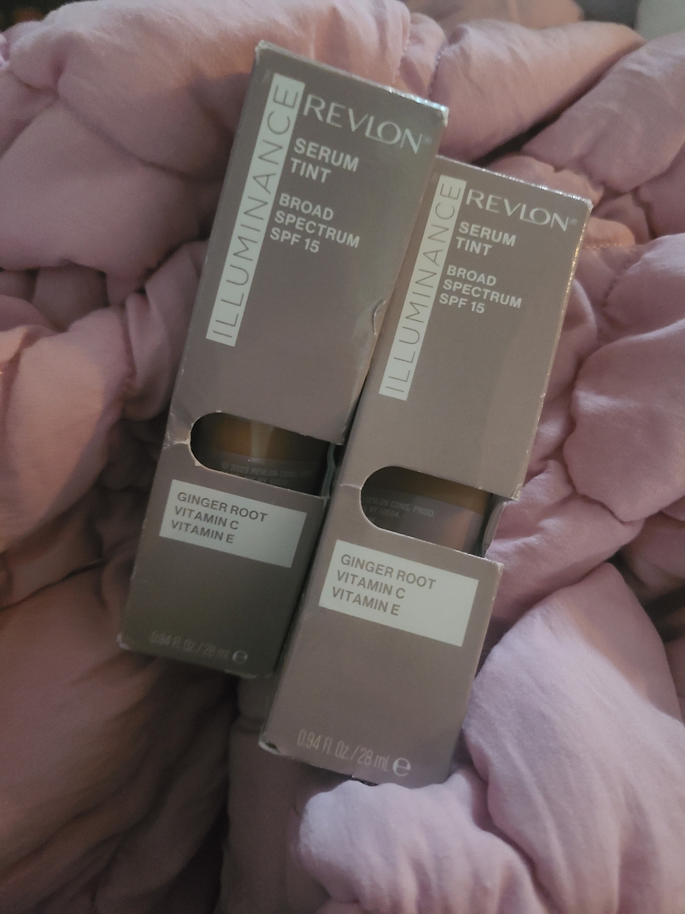 Revlon 2pk Illuminance Tinted Serum, Triple Hyaluronic Acid-HAZEL